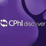 Logo for CPhI Discover on a purple abstract background with circular shapes, exhibiting the innovative essence of J-STAR Research.