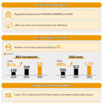 A white and orange infographic about a company's products and services.