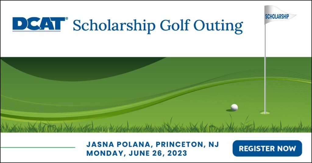 A flyer for the dcat scholarship golf outing.