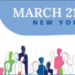 DCAT Week banner for March 21-24, 2022, in New York City. Features colorful silhouette illustrations of people at the bottom.