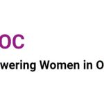 EWOC logo with text "Empowering Women in Organic Chemistry." Icon features colorful, stylized figures in a circle, embodying the spirit of the Organic Chemistry Conference.