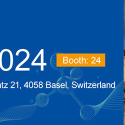 Banner for BOS Basel 2024 conference, June 19-20 at Congress Center Basel, Switzerland. Features cityscape image and Booth 24 highlighted.