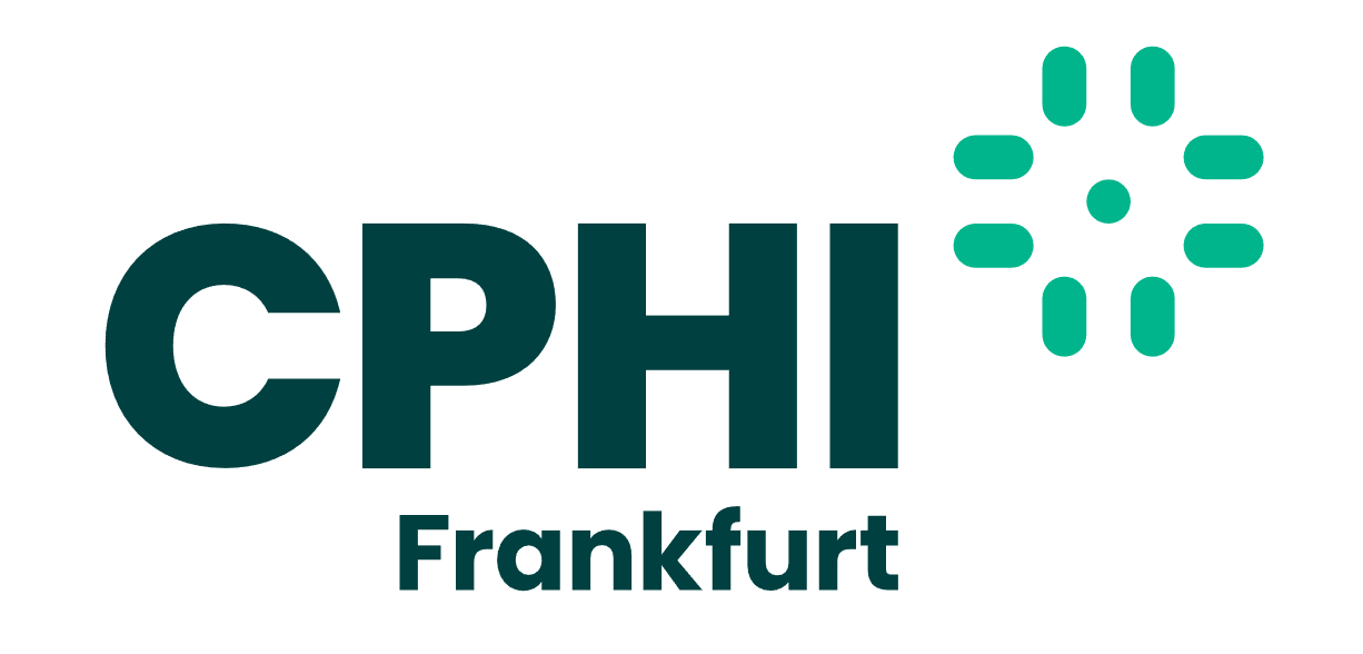 The CPHI Europe 2025 logo features bold text alongside a green, stylized cross symbol, capturing the event's dynamic spirit.