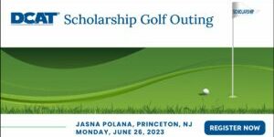 A flyer for the dcat scholarship golf outing.